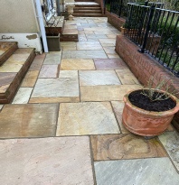 Paved area after being cleaned