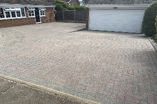 Block paved area number 2 after it had been cleaned
