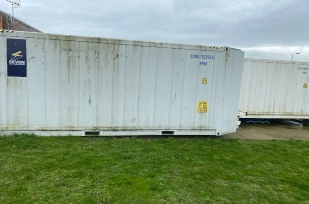 Showing dirty Container Number 2 before work to clean it